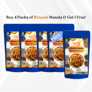 4 Biriyani and Get 1 Biriyani Masala Free (50 gram)